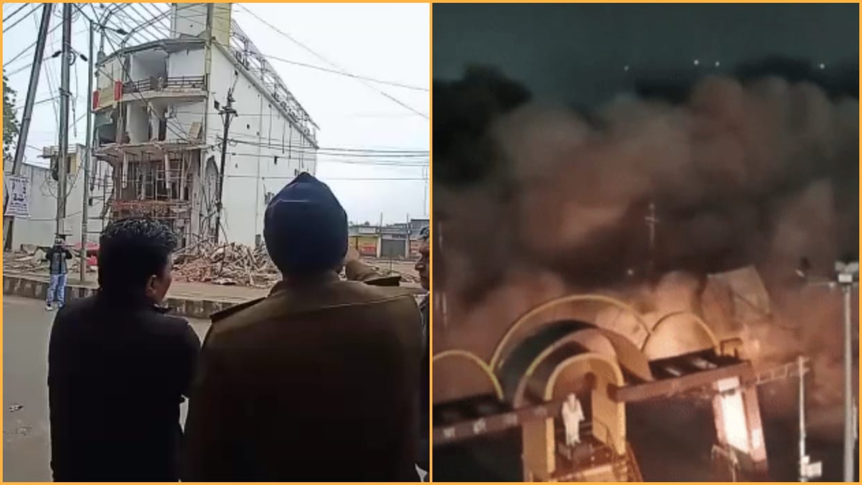 SAGAR BJP Leader Misrichand Gupta Hotel Blasted Dynamite to Administration in Murder Case