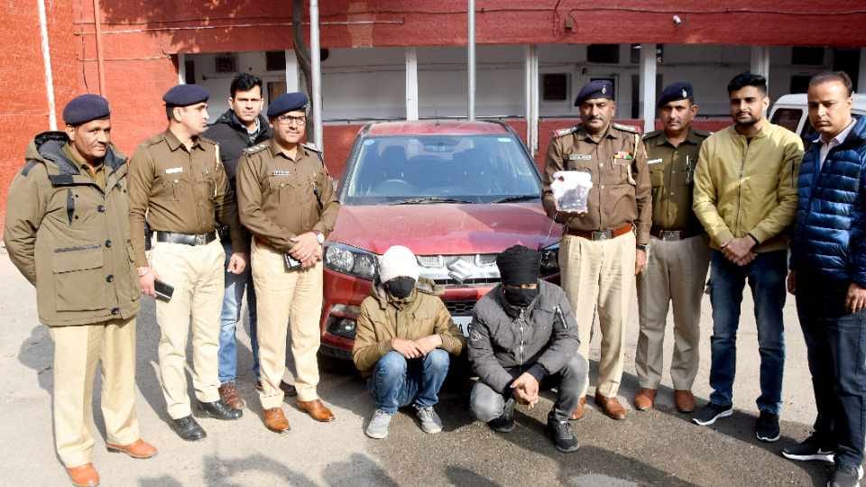 Chandigarh police arrested two accused of robbing a car