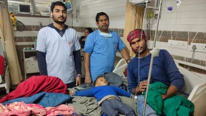 Peanut stuck in the child lungs doctors saved his life by operation in firozabad