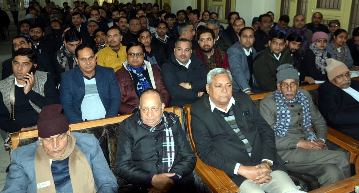 Bar Association President Anil Jindal including 23 office bearers took oath
