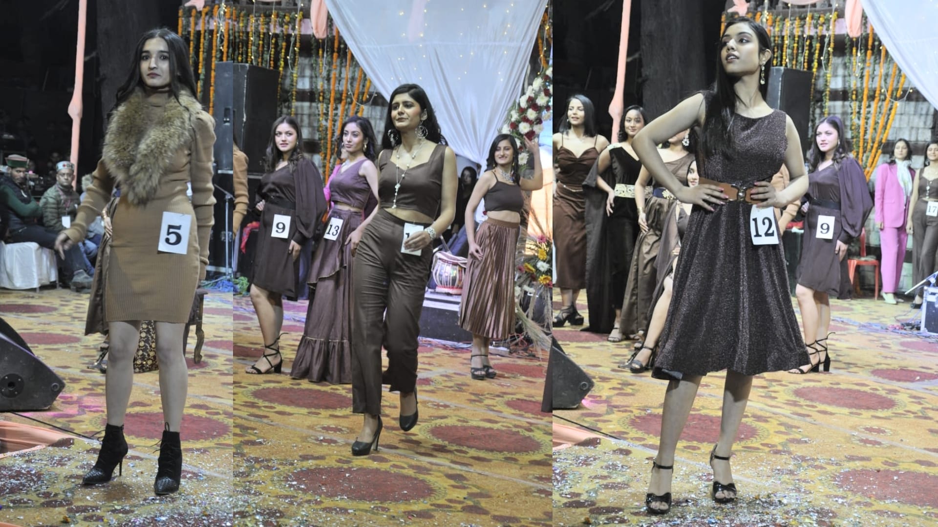 Manali winter queen 2023 first round catwalk by contestants