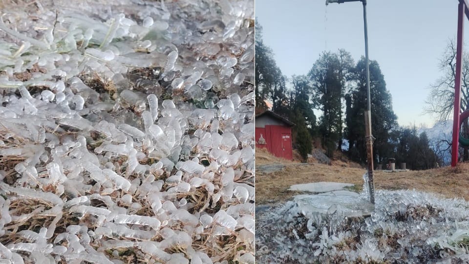 Uttarakhand Weather: Munsyari Record Less than zero Degree temperature water starts freezing in taps