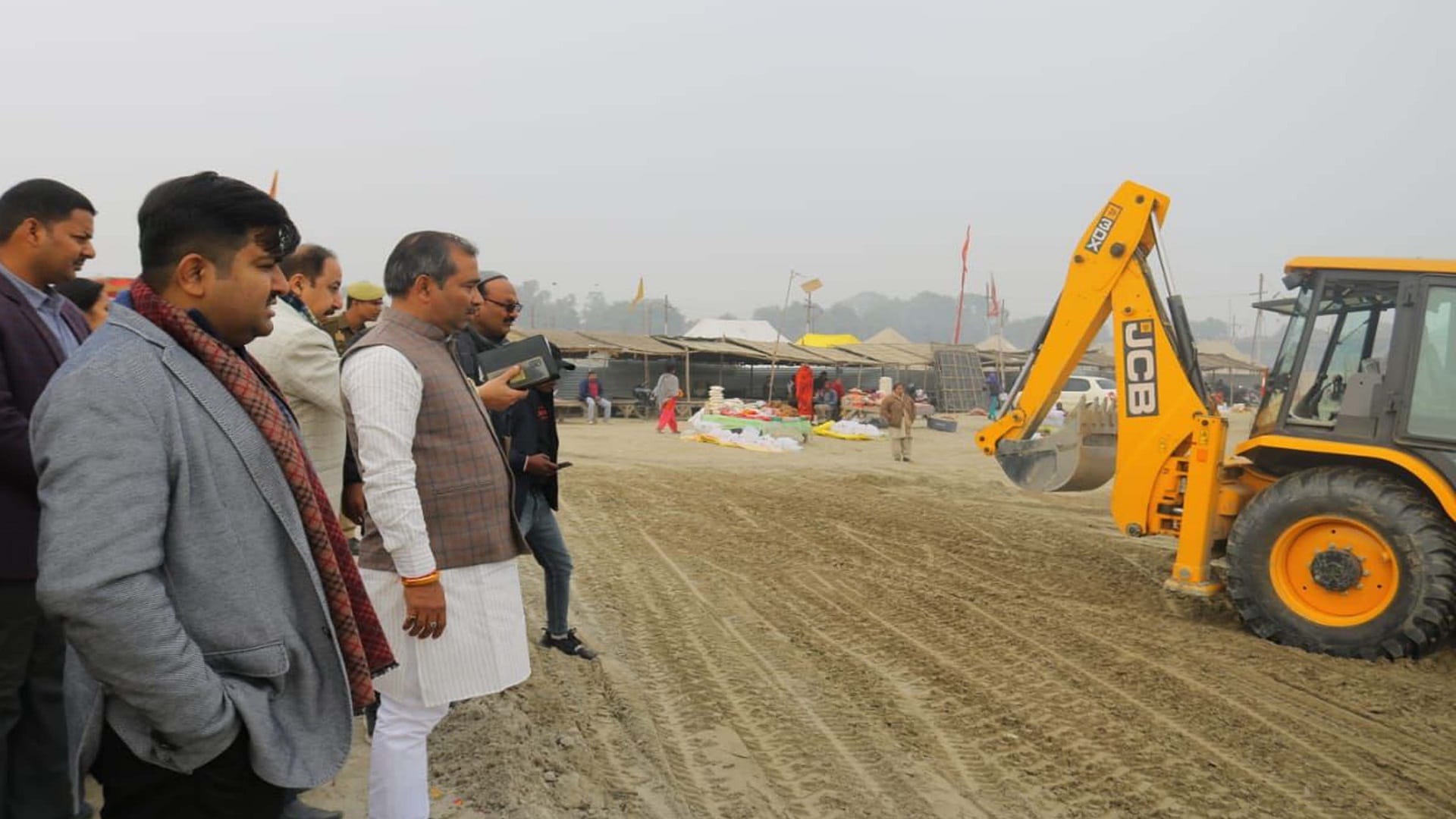Magh Mela PWD Minister Brijesh Singh furious after seeing crooked chunky plates, instructions to complete the