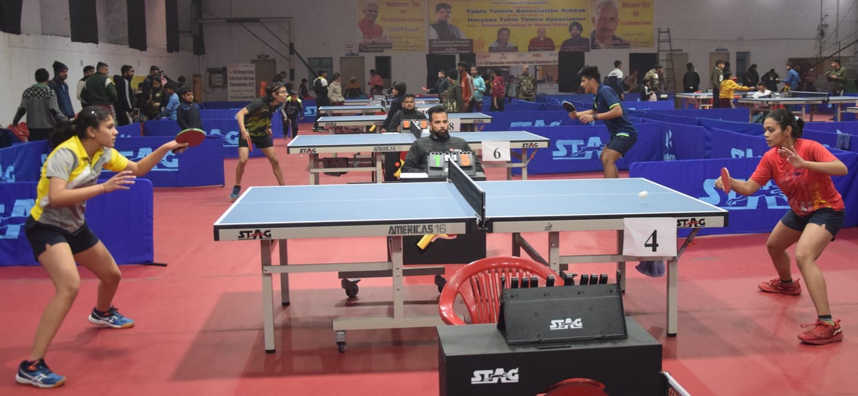 Players showed talent in state level table tennis