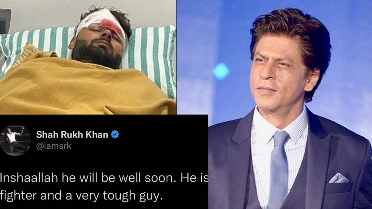 Shahrukh Khan prays for rishabh pant speedy recovery wrote he is fighter will be well soon