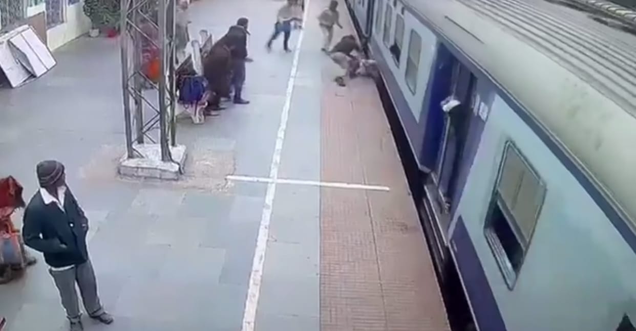 Two train accidents giving great lesson: Lives stuck after boarding on moving train, saving is worth knowing