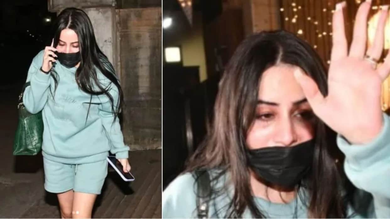 urfi javed swelled eyes and no makeup looks actress hiding her face from camera