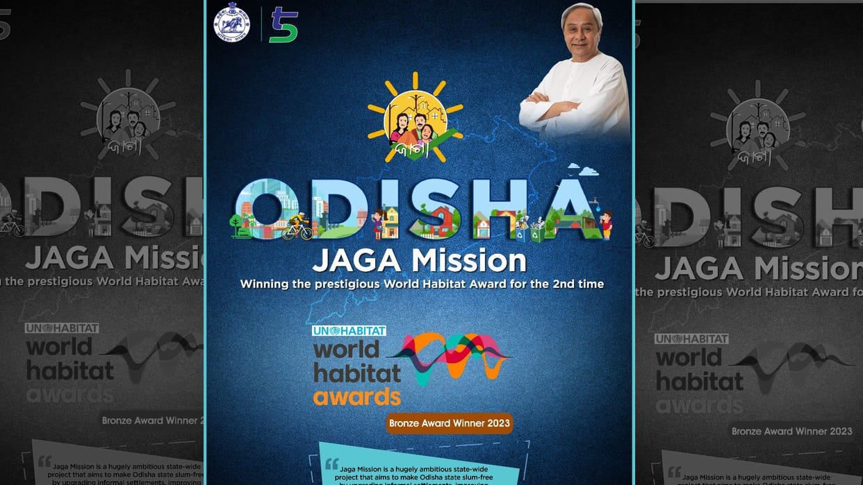 Odisha wins the UN HABITATs World Habitat Awards 2023 for Jaga Mission a 5T initiative of the state