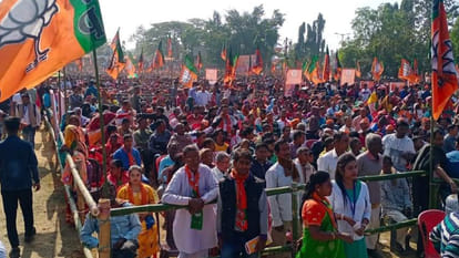 Tripura Amit Shah flagged off BJP Rath Yatra said Our government ended terrorism Latest news Update