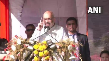 Tripura Amit Shah flagged off BJP Rath Yatra said Our government ended terrorism Latest news Update