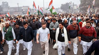Bharat Jodo Yatra In Uttar Pradesh Kamya Punjabi joins with Rahul Gandhi shared photo