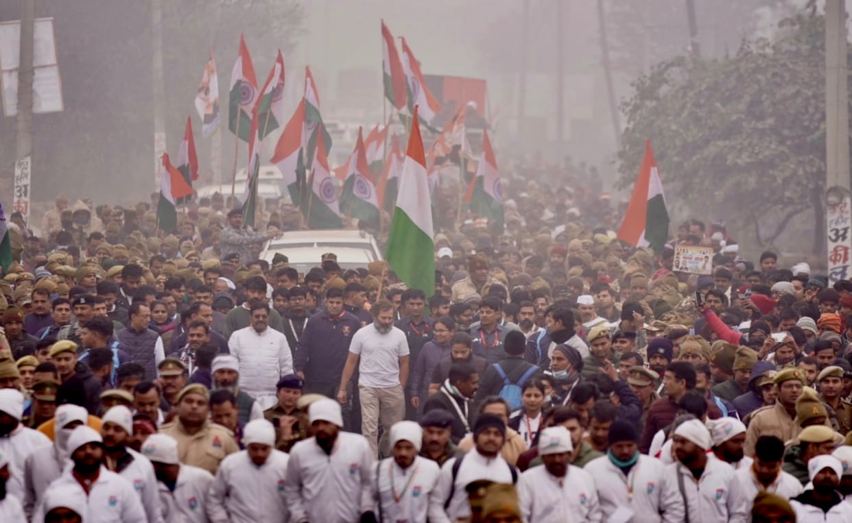 Congress Bharat Jodo Yatra Shamli in Uttar Pradesh Live Update in hindi