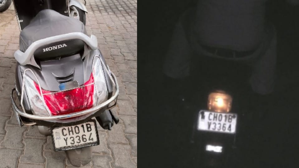 Challan was sent to someone else by smart camera on breaking traffic rules in chandigarh