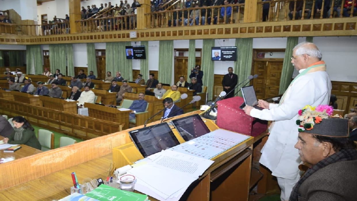 Himachal Vidhan Sabha winter session live update toady, Governor's address, Speaker Legislative Assembly