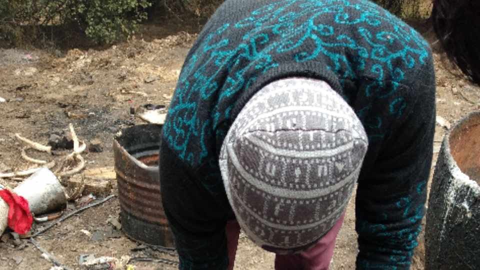 Ghee being made from animal fat caught in Hisar of Haryana
