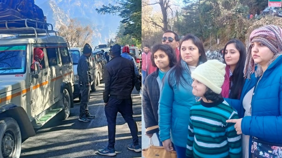 Badrinath Highway Joshimath chakka jam Hungry Tourists Stuck all day