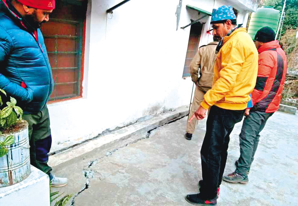 Joshimath Landslide Temple collapsed In Singhdhar Ward Today