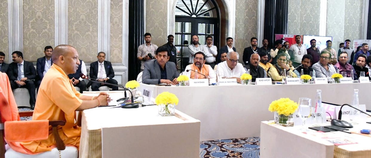 GIS 2023: Yogi invites film industry to make films in UP and invest in Film City