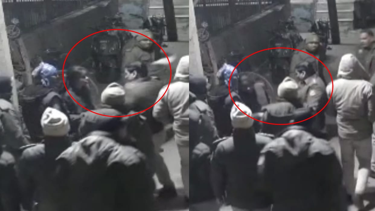 Delhi police cop slaps woman video goes viral police starts investigation