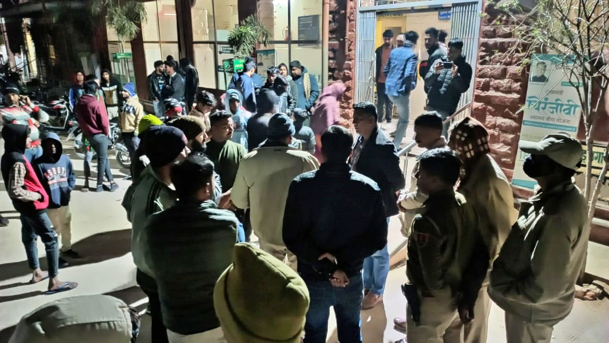 Road Accident Cruiser collided with a cow in Nagaur and overturned one killed and 15 injured