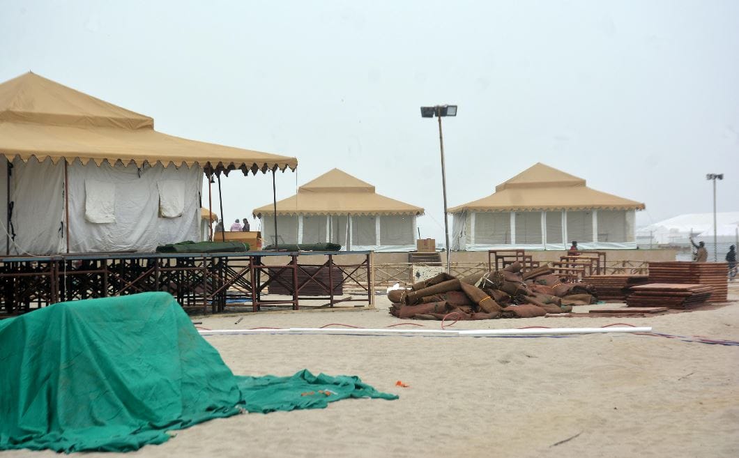 Goa like feeling in Varanasi Tent City Pent House Silent Zone and Sunbath see these arrangements