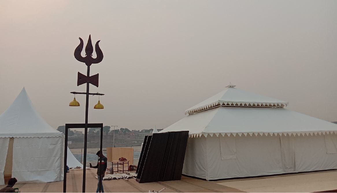 Varanasi Tent city Enjoy club house and spa, meditation center is also being prepared