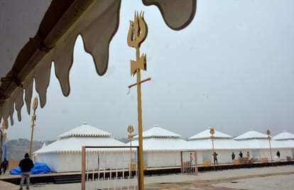 Varanasi Tent city Enjoy club house and spa, meditation center is also being prepared