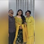 माता-पिता के साथ राधिका