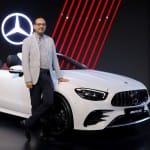 Santosh Iyer, MD & CEO, Mercedes-Benz India launching AMG E 53 Cabriolet