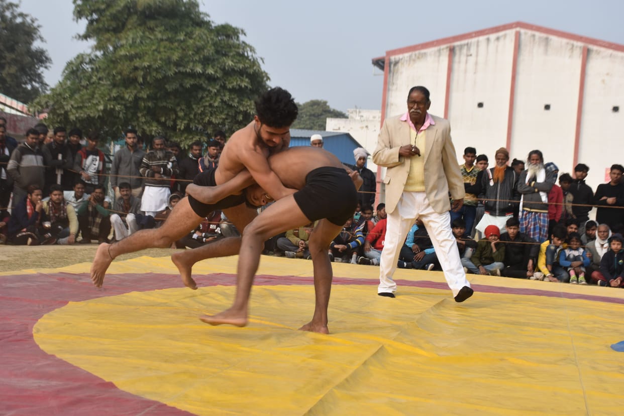 Dimple and Rohit won wrestling