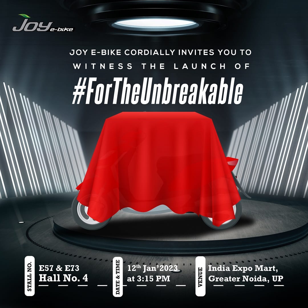 Joy e-Bike teases its new electric scooter that will be launched at Auto Expo 2023
