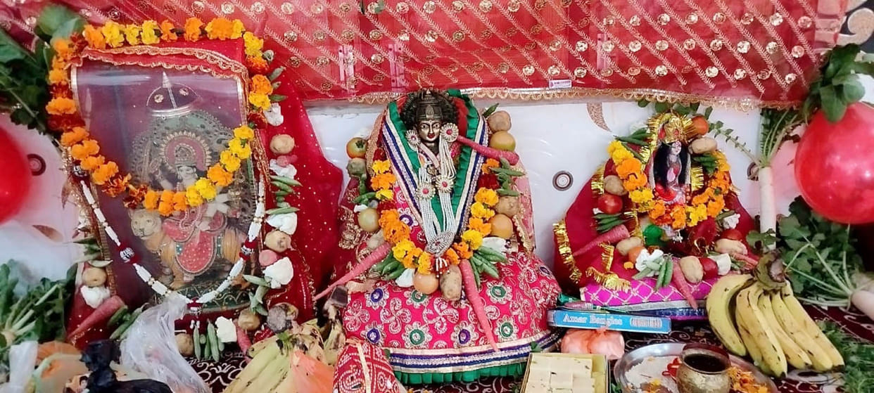 Manifestation of Maa Shakambhari Devi celebrated with reverence