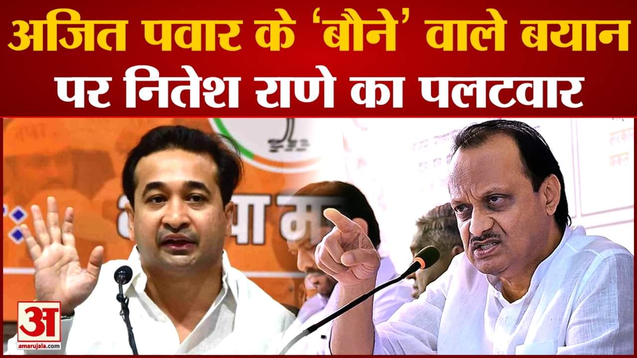 Maharashtra politics:शारीरिक बनावट पर टिप्पणी को लेकर Nitesh Rane ने Ajit Pawar पर जमकर निशाना साधा