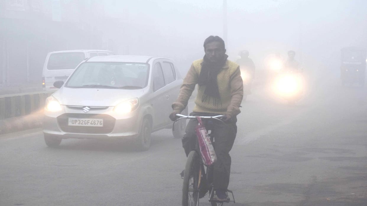 Before the Magh Mela, the cold also showed its attitude