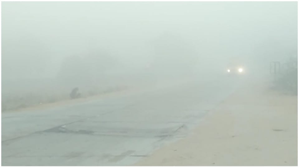 Weather: Minus 3 degree temperature in jobner Jaipur, Heavy Fog-Cold waves alert in Rajasthan