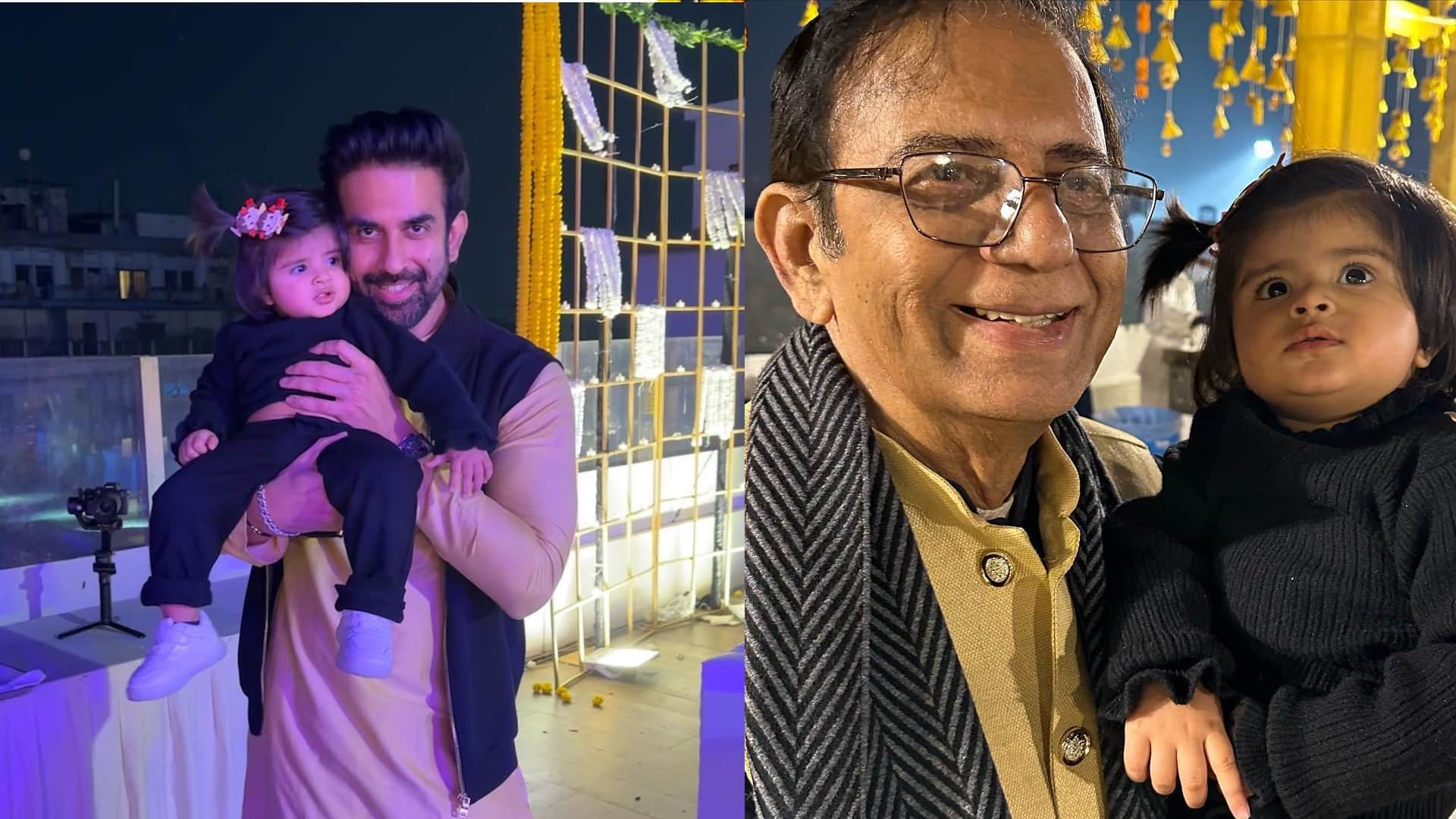 Sushmita Sen reunites with Rohman Shawl Rajeev Sen Charu Asopa for cousin wedding See pics