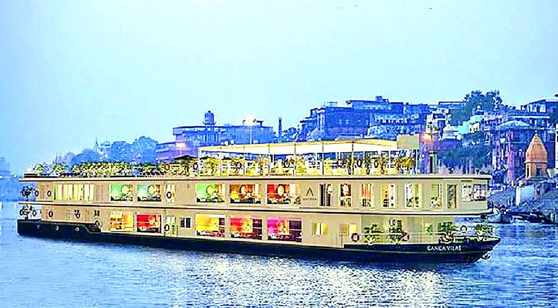 Ganga Vilas Cruise with 32 Swiss guests will reach varanasi on 8th PM Modi will flag off on 13th january