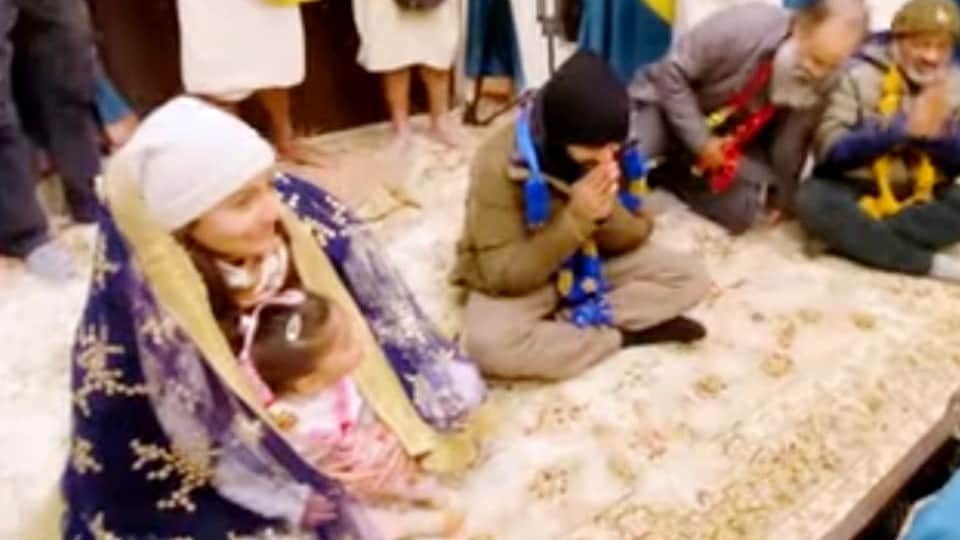 virat kohli anushka sharma daughter vamika unseen video photos during vrindavan spiritual visit