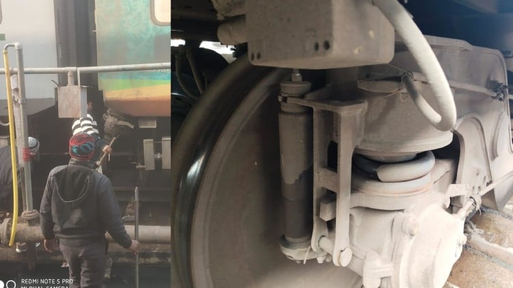 Big accident averted in Kanpur, Spring of AC coach of Brahmaputra Mail broke