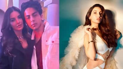aryan khan poses with pakistani actress sadia khan from new year party users said what about nora