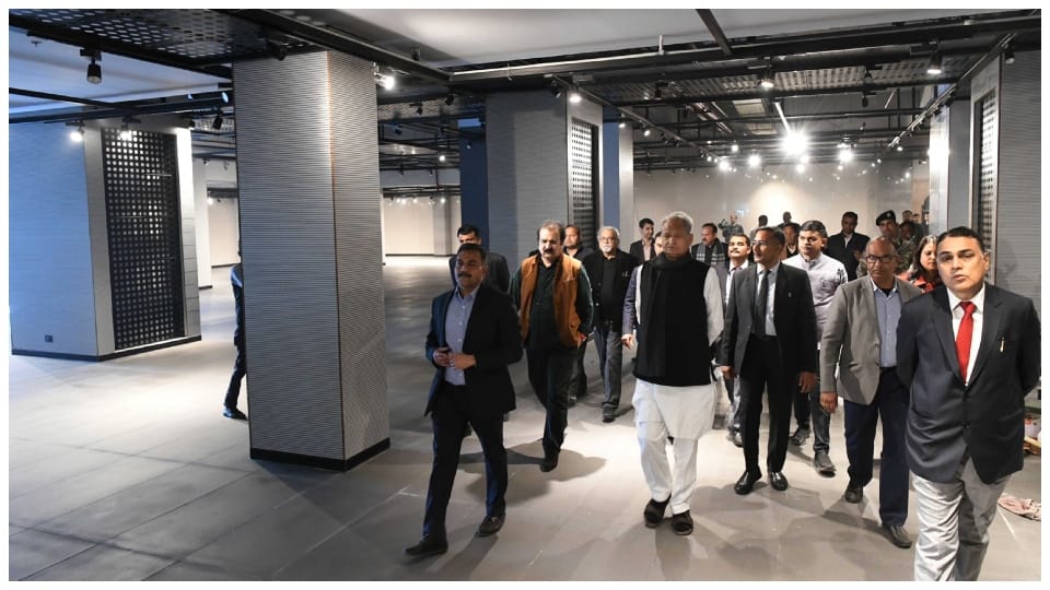 CM Ashok Gehlot visited Rajasthan International Center in Jaipur