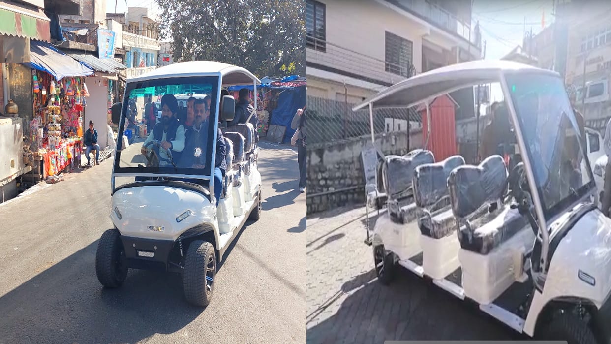 Devotees can get electric vehicle facility in Chintpurni soon, Golf cart trial successful