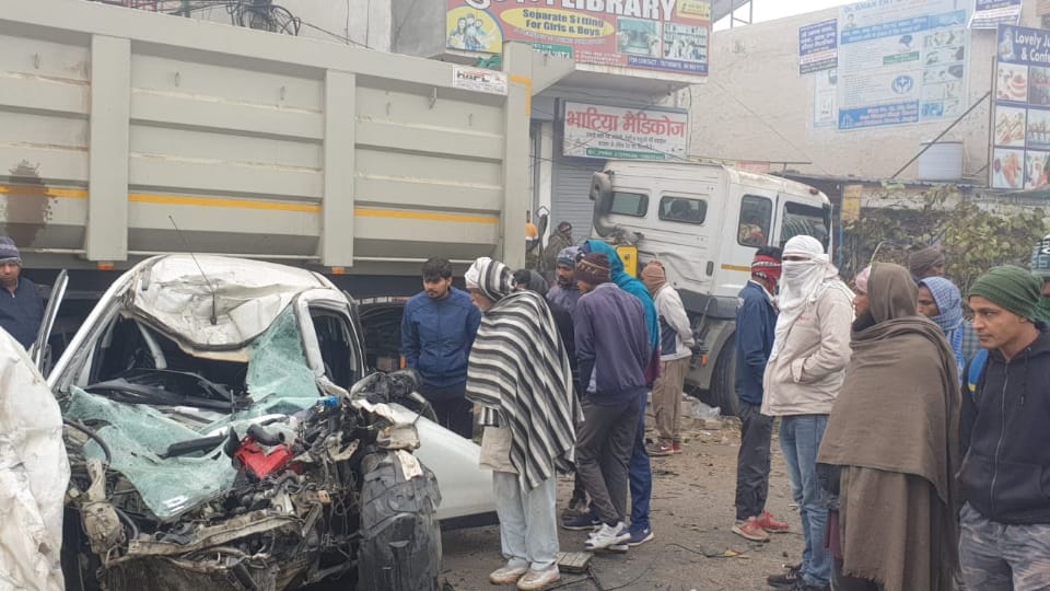 one man died in car accident at jhajjar