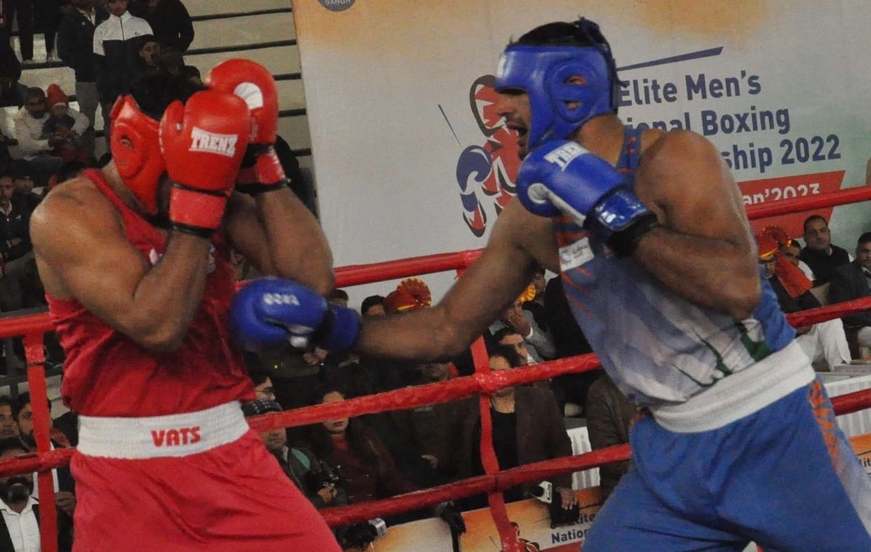 Abhimanyu hit golden punch even after getting hurt in jaw