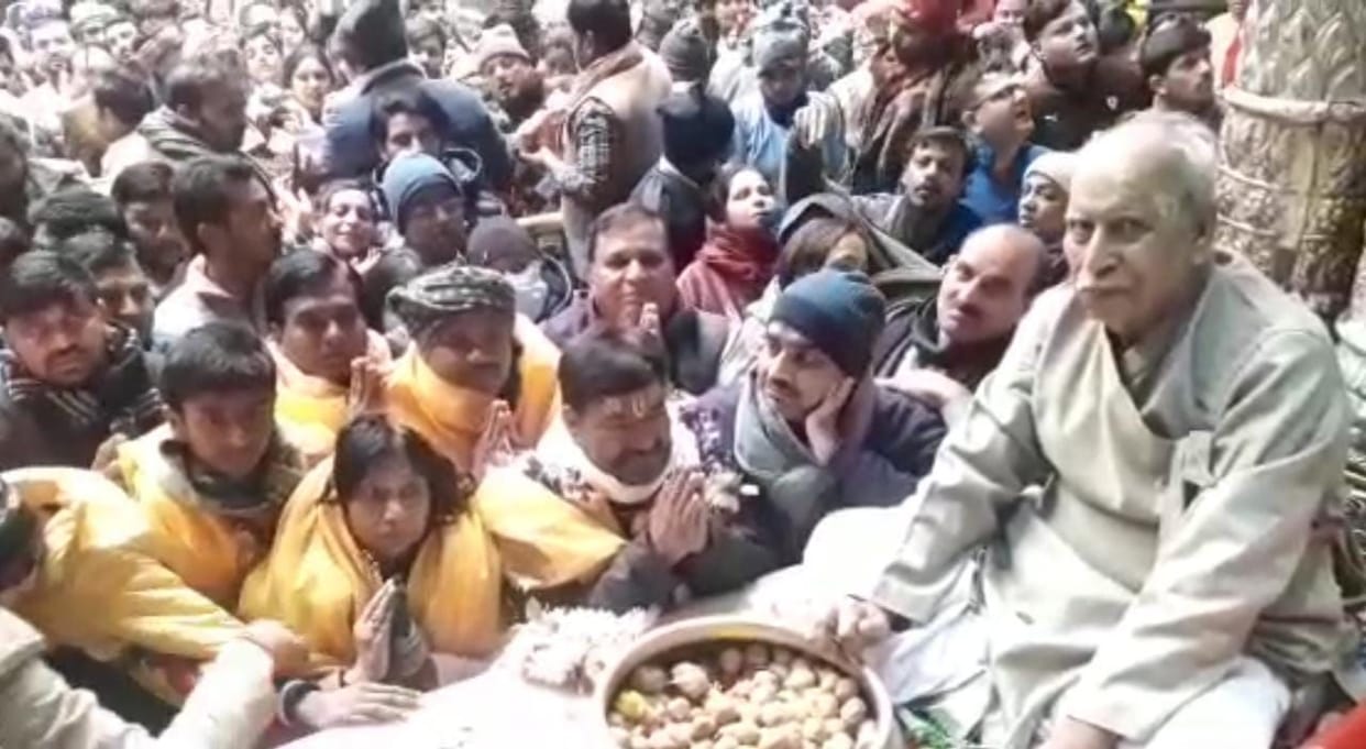 Mathura: Brajlal Khabri in Vrindavan and Congress workers remained unaware