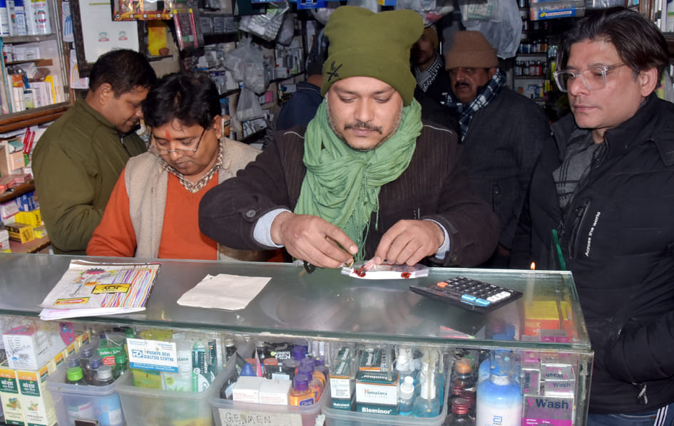 Raid on three medical stores, samples for four medicines including one syrup