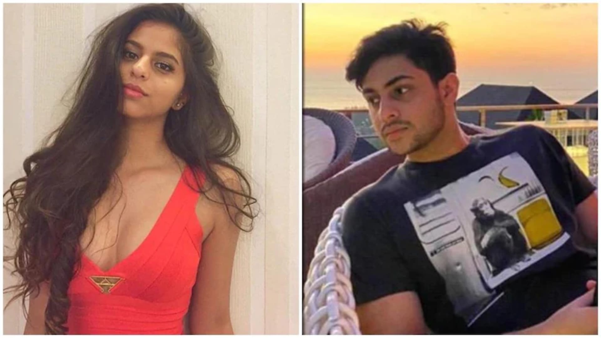 Amitabh bachchan grandson agastya nanda gives flying kiss to shah rukh khan daughter suhana khan video viral