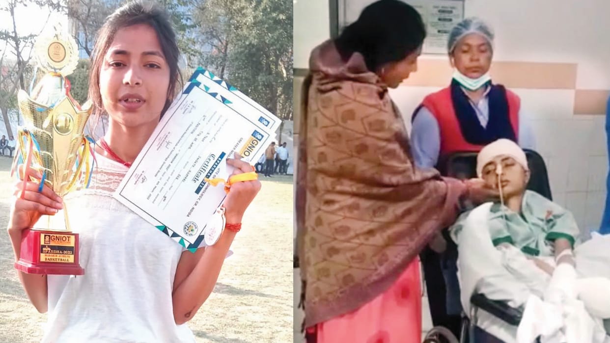 Greater Noida engineering student sweety gets discharge from hospital returns home