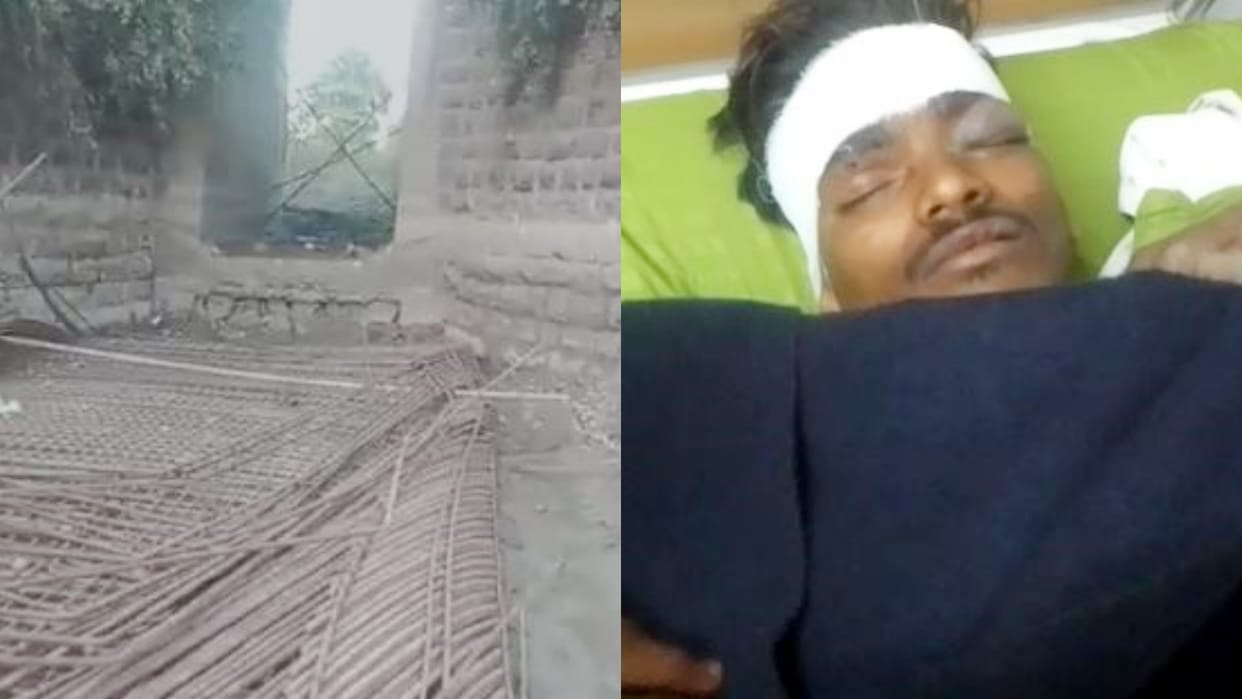 MP News One laborer died due to falling slab of under construction railway culvert in Sagar