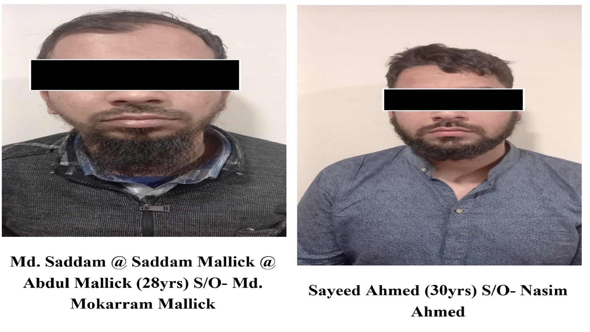 West Bengal- arrested terrorists